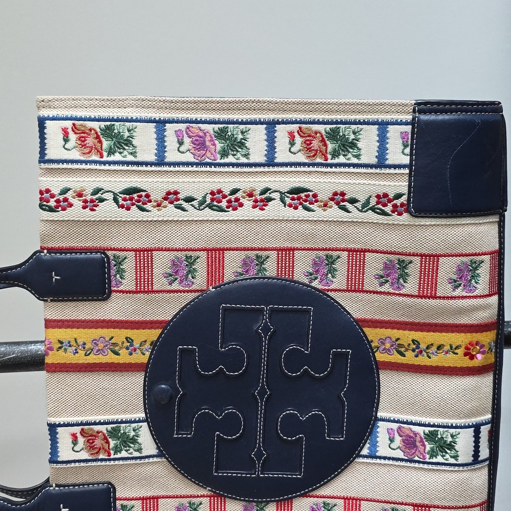 Tory Burch Ella Webbing Patchwork Tote - image 4